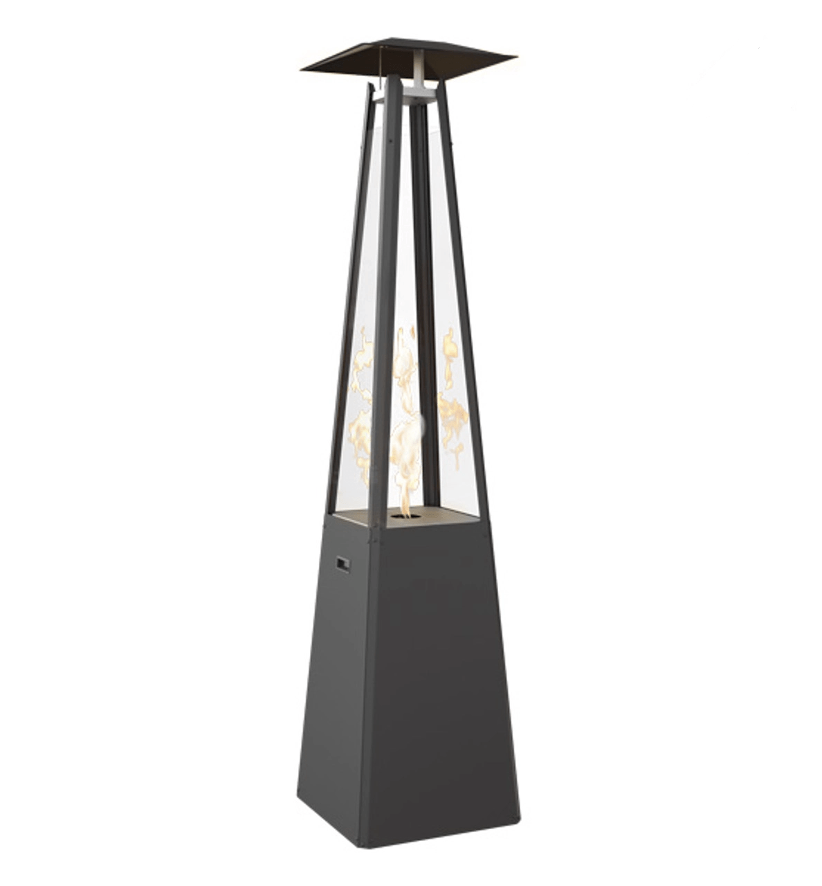 DuraFlue Woodford Umbrella Gas Patio Heater Black Simply Stoves