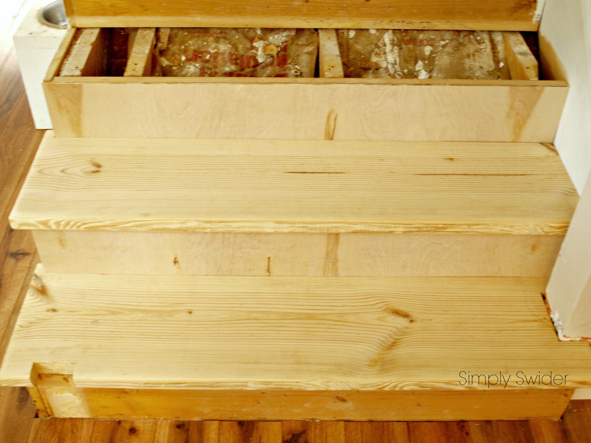 How to make wood stairs treads for cheap