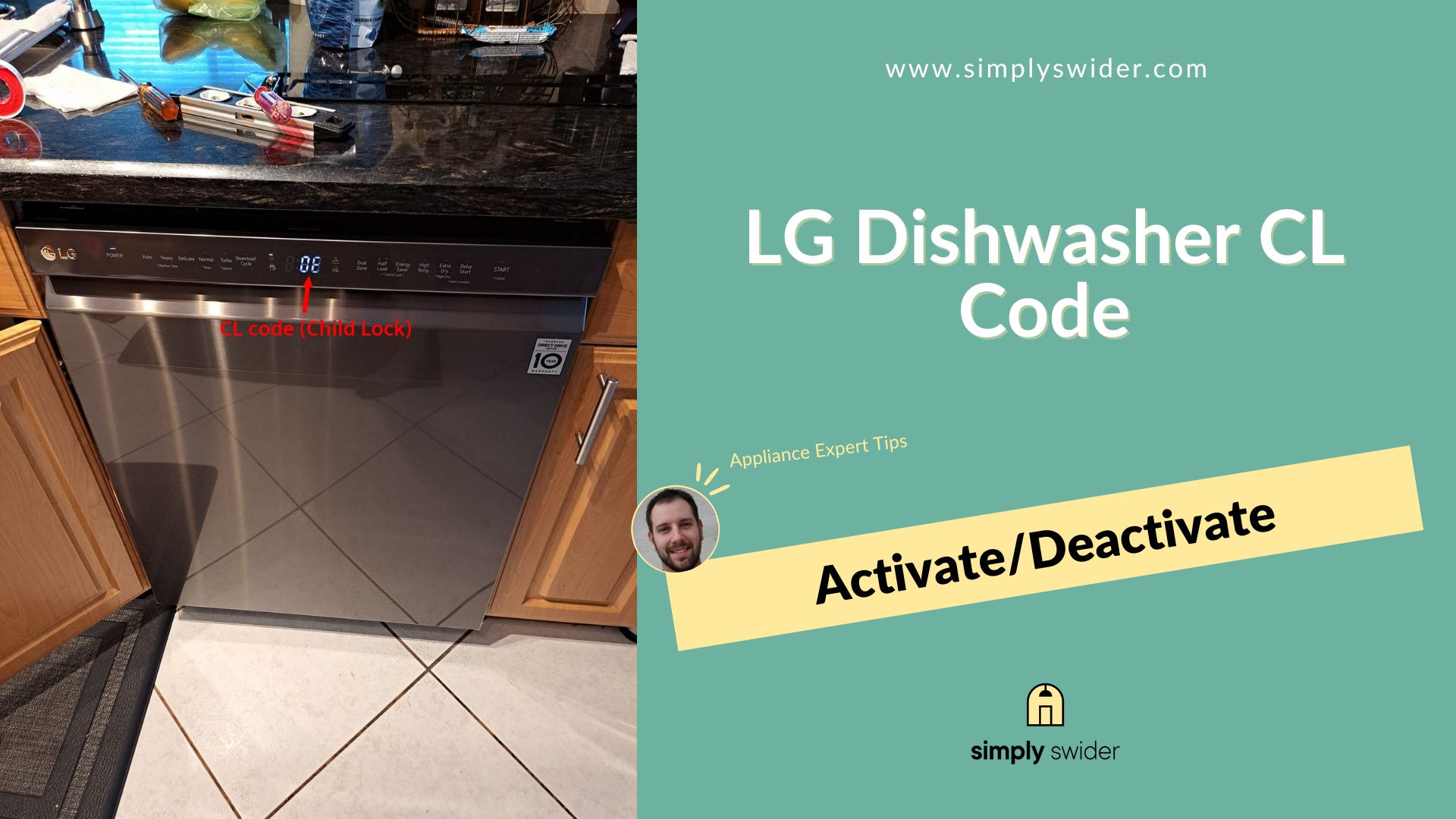 LG Dishwasher CL Code [EXPERT GUIDE] - SimplySwider.com