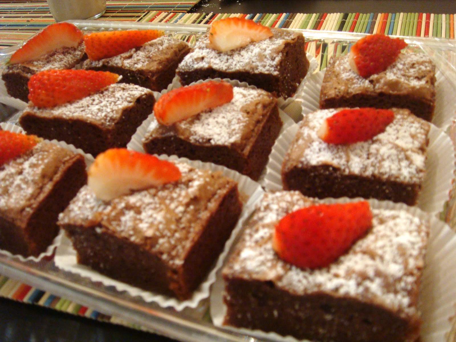 Decorated Brownies Simply Tale
