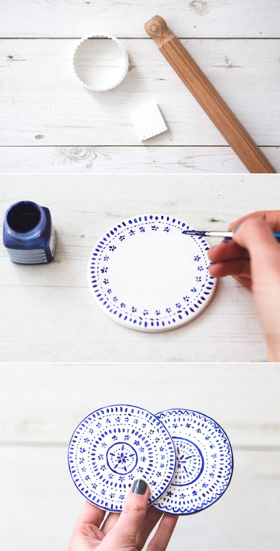 DIY Ceramic tile coaster Simply Tale