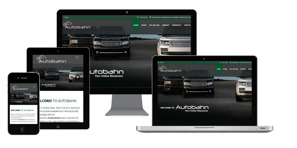 Autobahn Mockup web design bradford Simply The 