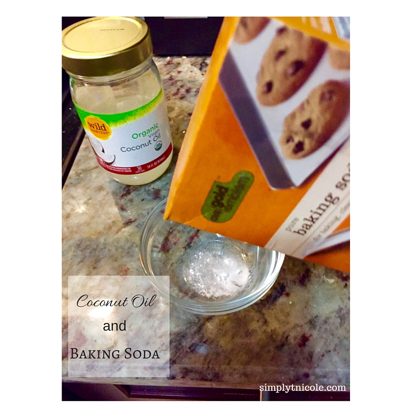 Simply T Nicole Exfoliate using Coconut Oil and Baking Soda Simply