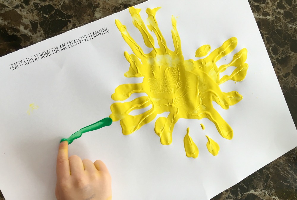 Handprint Sunflowers Simply Today Life