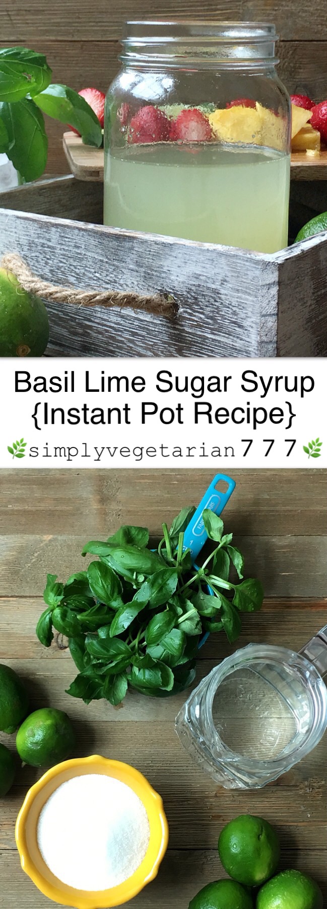 Instant Pot Basil Simple Syrup Recipe Made With Just 4 Ingredients