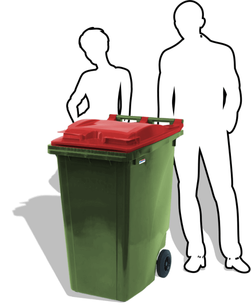 360L Wheelie Bin Regular bin with extra volume Simpro World