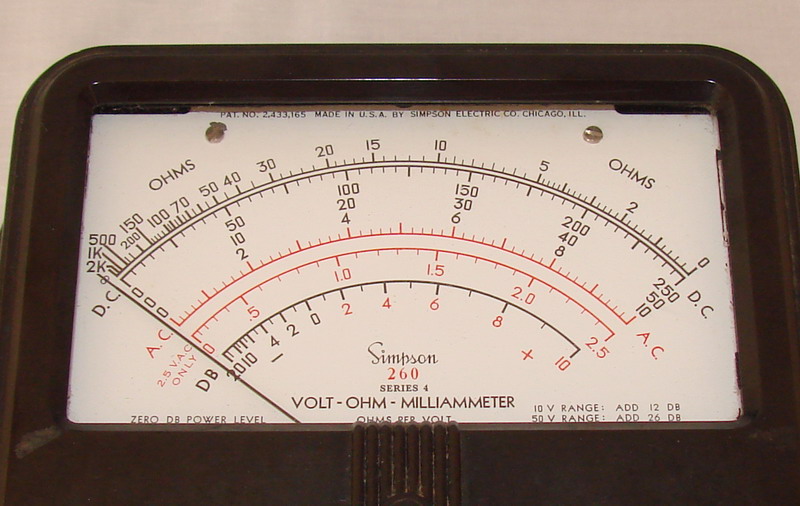 Simpson 260 Series 4 Volt Ohm Milliammeter