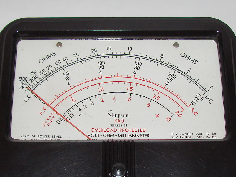 Simpson 2605P Volt Ohm Milliammeter