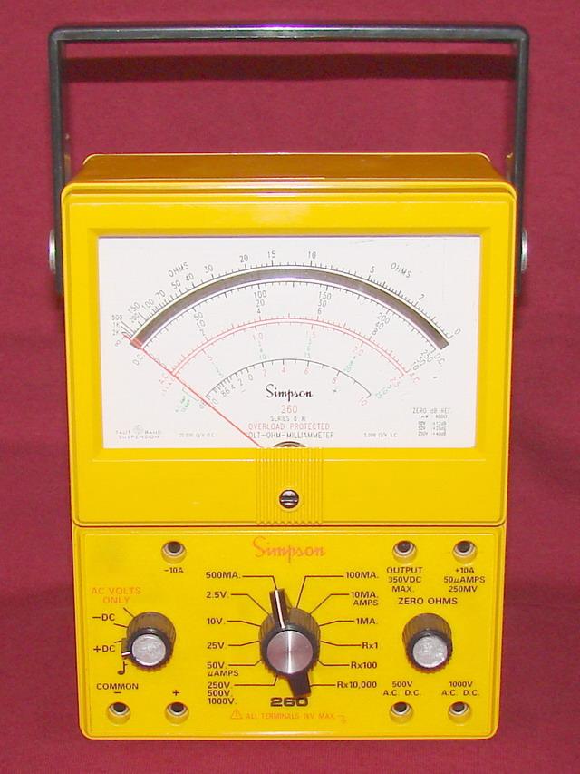 Simpson 2608Xi Volt Ohm Milliammeter