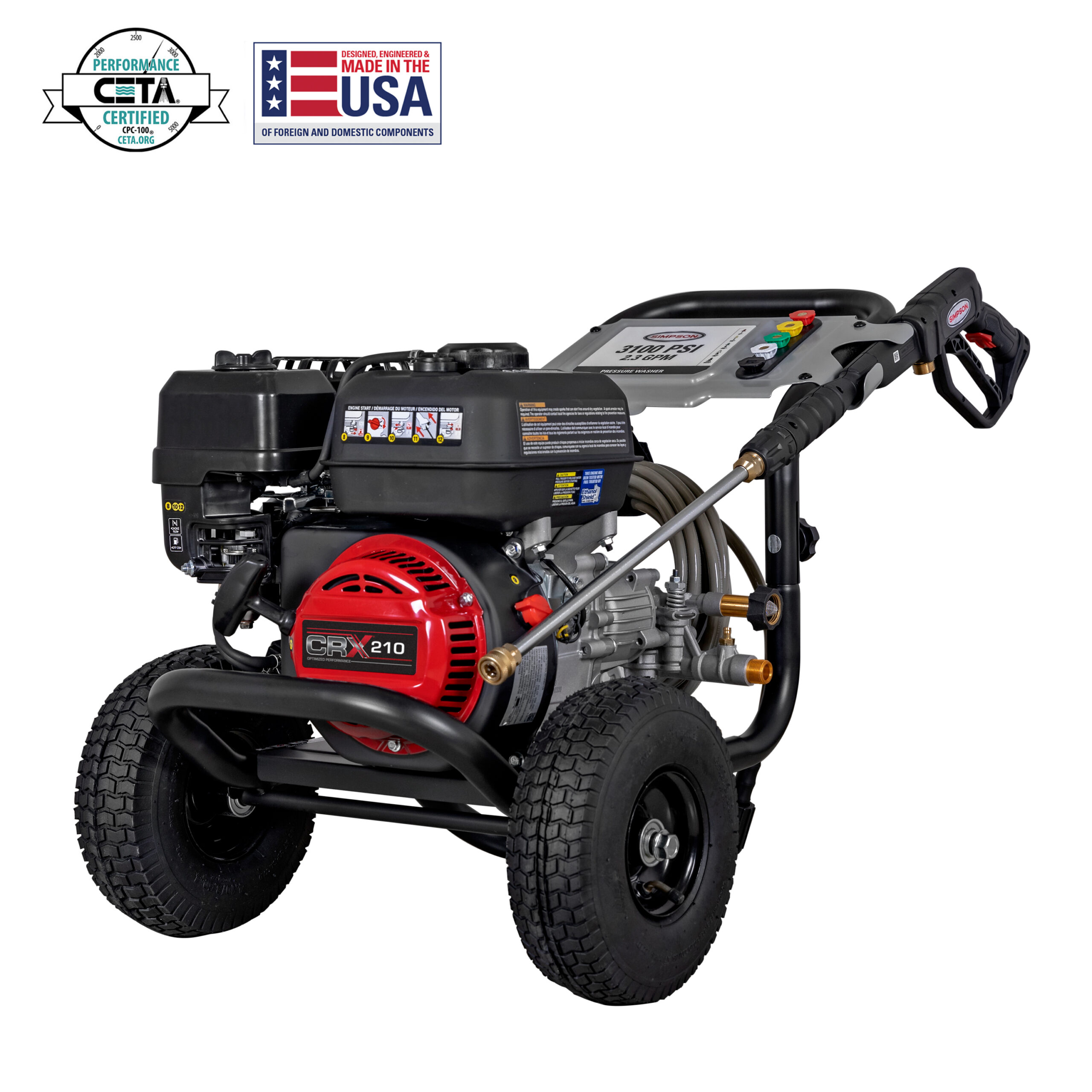 Simpson PowerShot PS61002S 3500 PSI (Gas Cold Water) Pressure Washer W