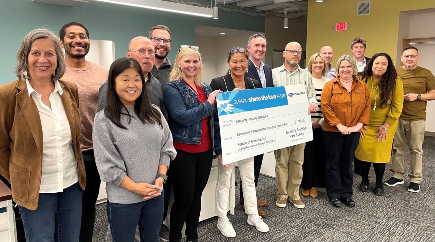 Subaru shares the love Simpson Housing Services