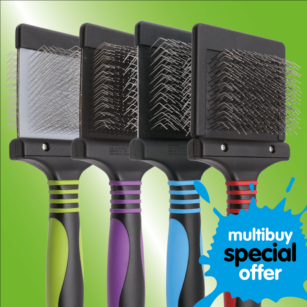 Pro Flexible Slicker Brush Set for Dogs Simpsons