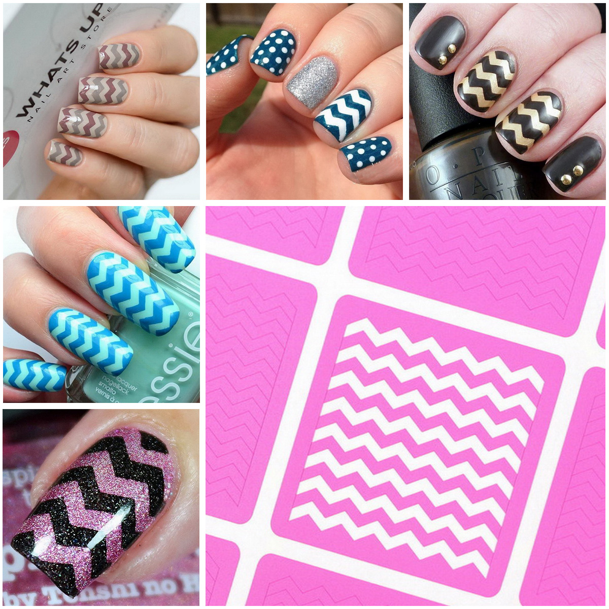Nail Art Guide Tape Regular Zig Zag Stripes SimranSinnan