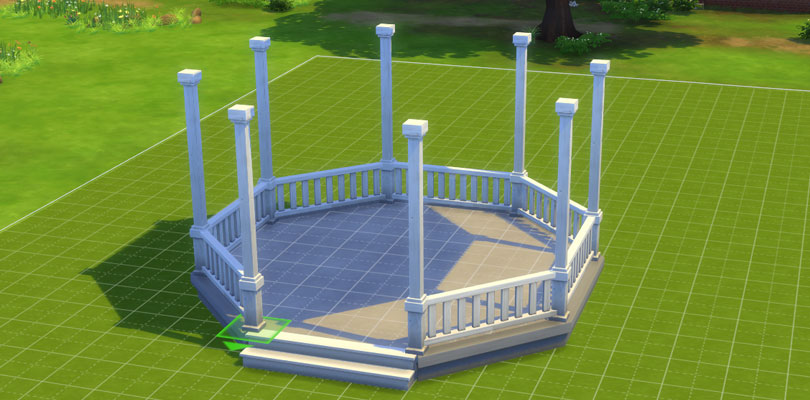 How to build a Gazebo in The Sims 4 Sims Online