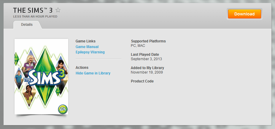 Unused Product Code Sims 4