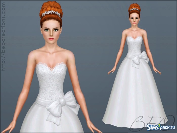 Скачать свадебное платье от BEO для Симс 3
