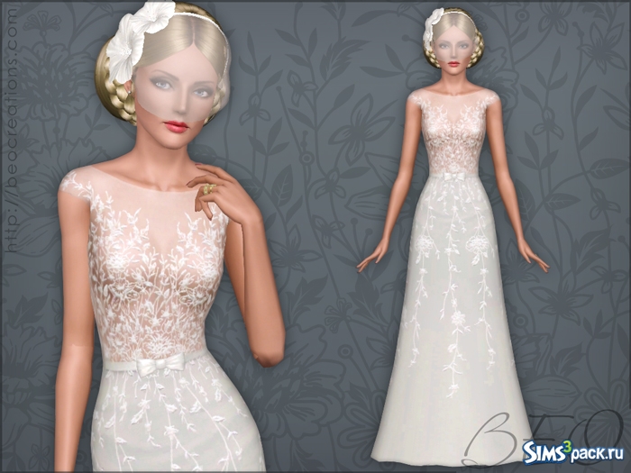 Скачать свадебное платье №34 от BEO для Симс 3