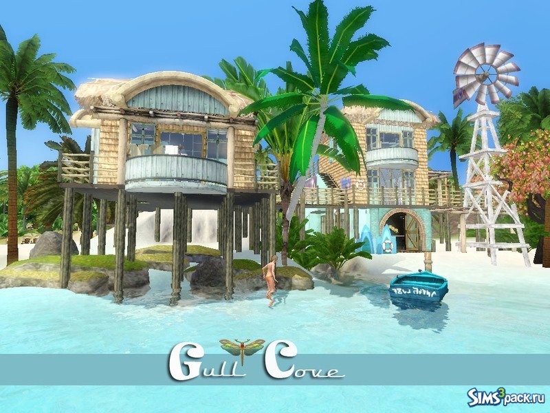 Скачать дом Gull Cove от fredbrenny для Симс 3