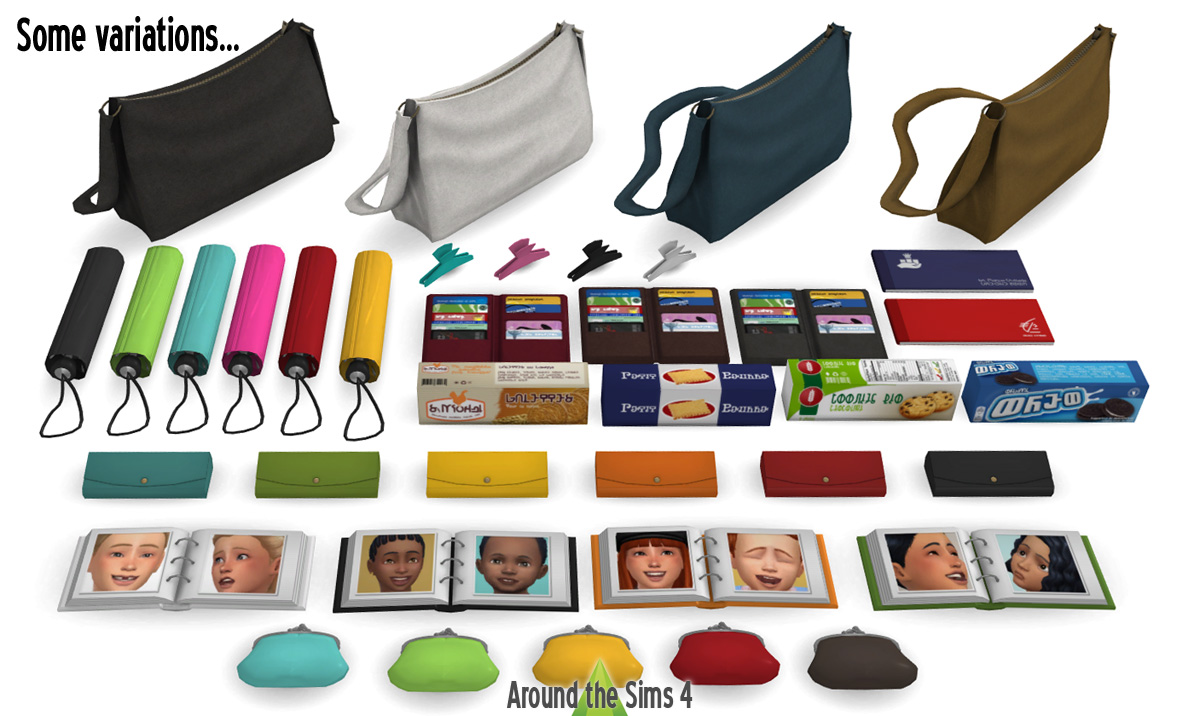 Around the Sims 4 Custom Content Download Handbag clutter