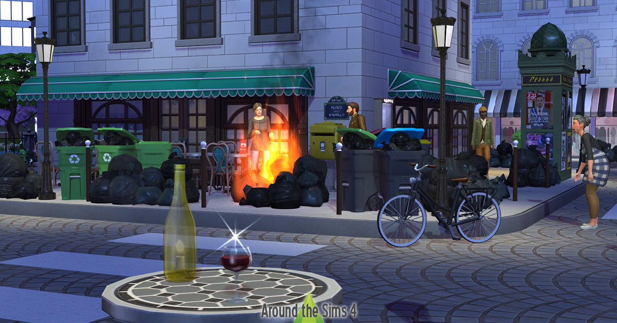 Around the Sims 4 Custom Content Download Trashes and bonfires