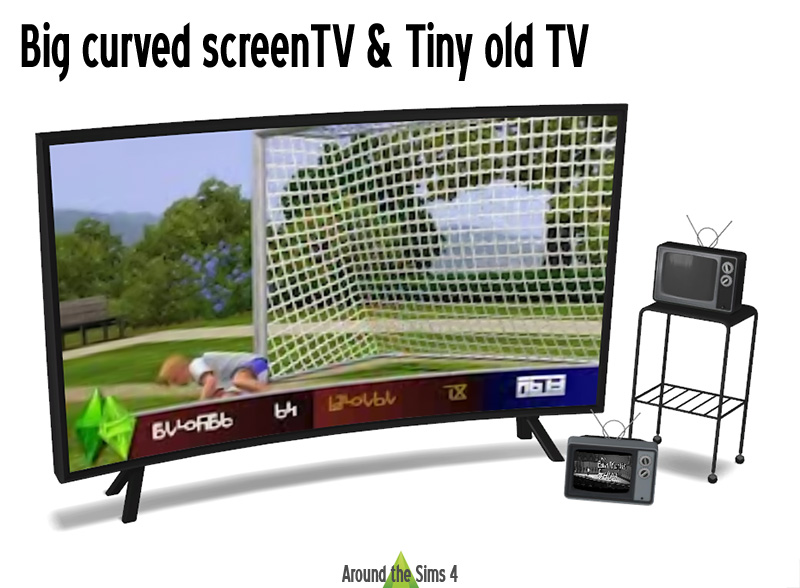 Around the Sims 4 Custom Content Download TVs