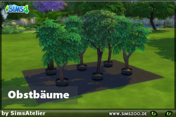 Blackys Sims 4 Zoo Fruit trees by SimsAtelier • Sims 4 Downloads