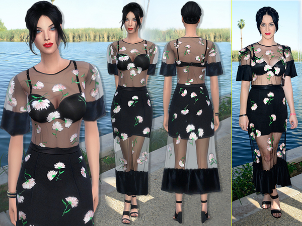 The Sims Resource 71 Katy Perry dress by Sims2fanbg • Sims 4 Downloads