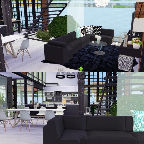 Mony Sims Urban House • Sims 4 Downloads