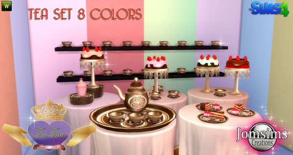 Jom Sims Creations Tea Time set • Sims 4 Downloads
