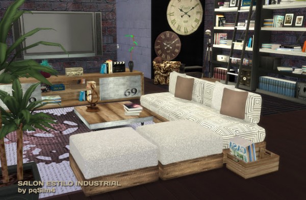 PQSims4 Industrial livingroom • Sims 4 Downloads