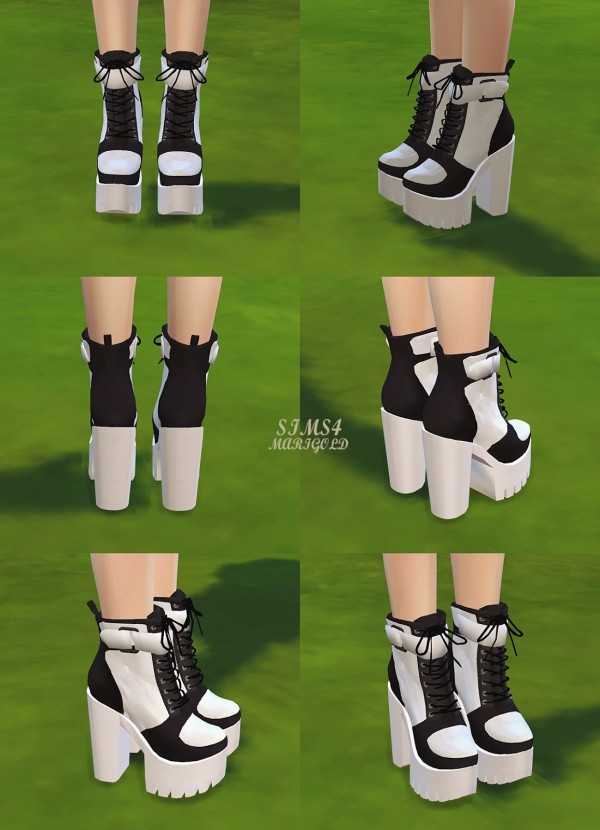 SIMS4 Marigold Chunky Sneakers Heels • Sims 4 Downloads
