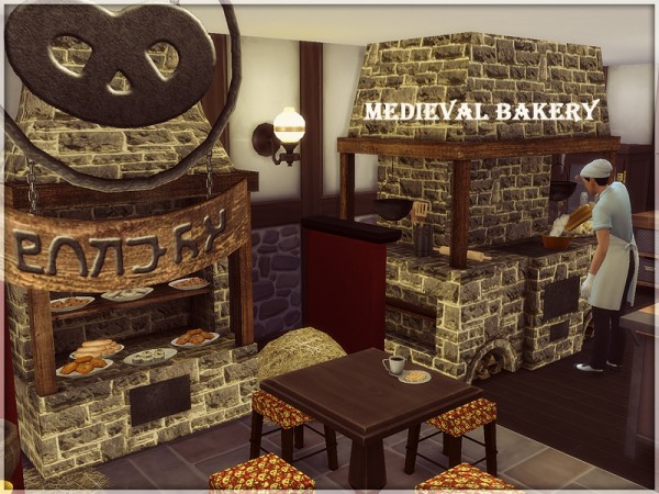 The Sims Resource Medieval Bakery by kiolometro • Sims 4 Downloads