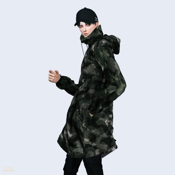 SIMS4 Marigold Long Windbreak Jacket • Sims 4 Downloads