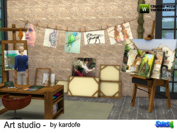 The Sims Resource Art Studio by Kardofe • Sims 4 Downloads