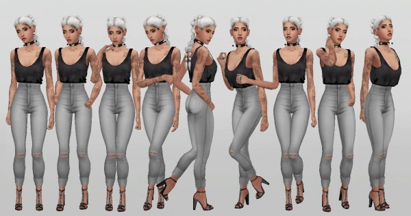 Simple Model poses V5 by catsblob • Sims 4 Downloads