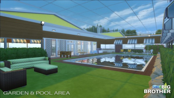 Mod The Sims Big Brother House (No CC) by yourjinthemiddle • Sims 4 Downloads