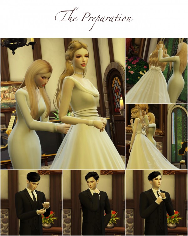 Flower Chamber Wedding Project Poses Sets • Sims 4 Downloads