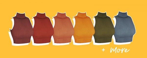 Pure Sims Sleeveless turtleneck • Sims 4 Downloads