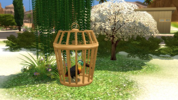 Mod The Sims Sturdy Birdie Bird Cage by Snowhaze • Sims 4 Downloads