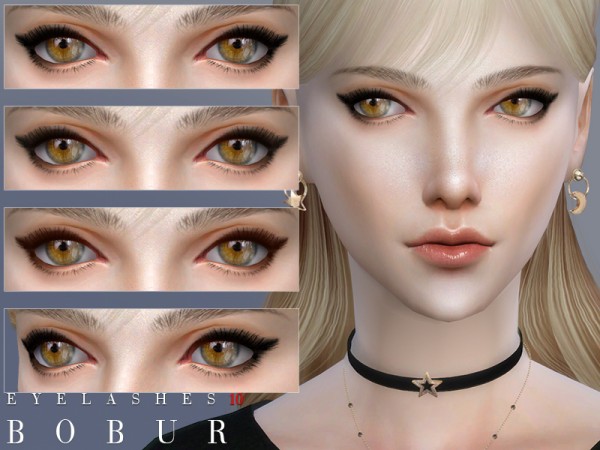 The Sims Resource Eyelashes 10 by Bobur • Sims 4 Downloads