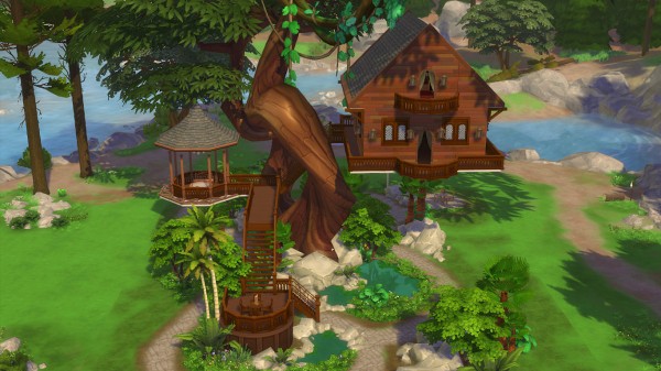 Mod The Sims Tree House (No CC) by Oo_NURSE_oO • Sims 4