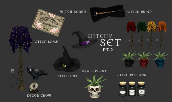 Leo 4 Sims Witchy Set PT.2 • Sims 4 Downloads