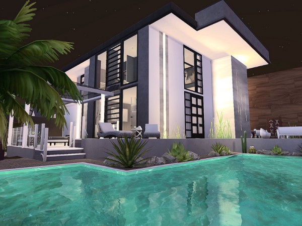 The Sims Resource Ultra Modern Mansion No CC by Sarina_Sims • Sims 4