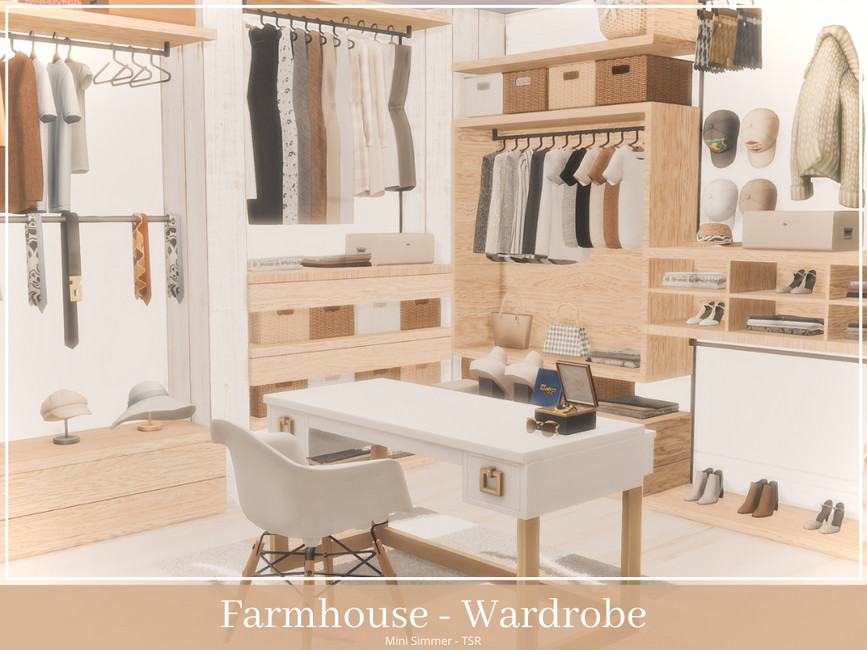Farmhouse Wardrobe by Mini Simmer from TSR • Sims 4 Downloads