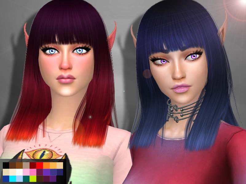 Sims 4 Hairs Genius6613 Hairstyle pack retextures
