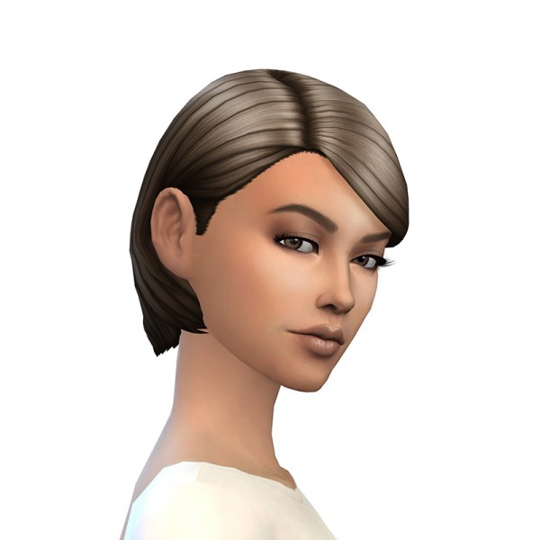 Deelitefulsimmer Enrique`s Sofia hair retextured Sims 4 Hairs