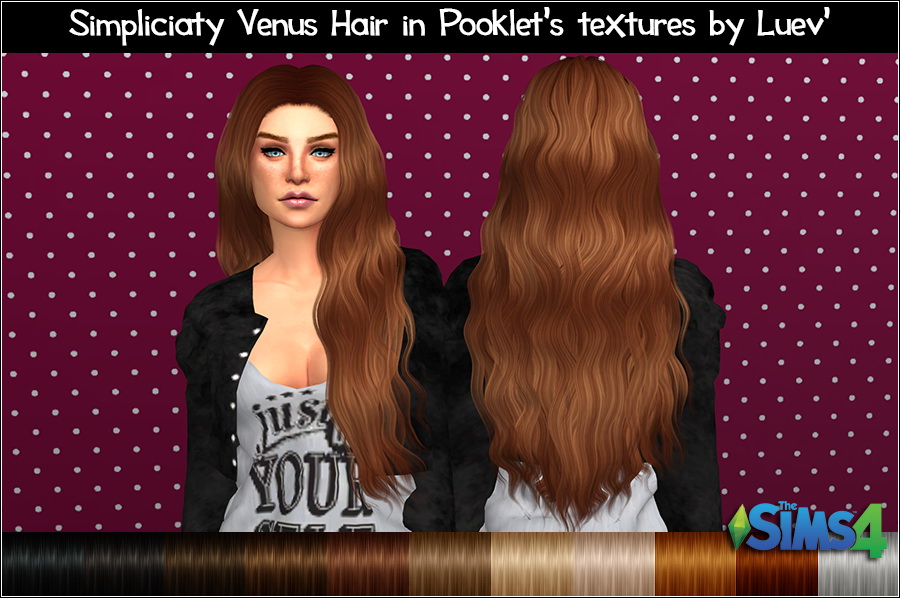 Sims 4 Hairs Mertiuza Simpliciaty`s Venus hair retextured