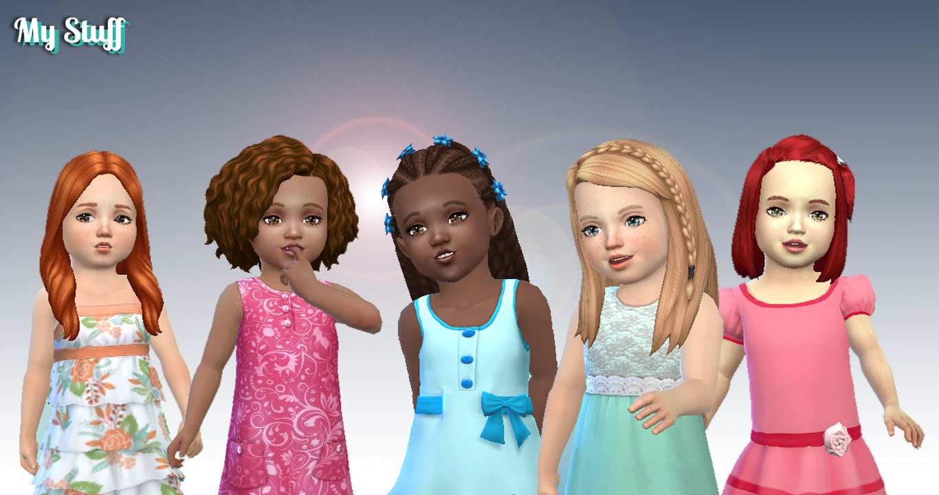 Mystufforigin Toddlers Hair Pack 8 Sims 4 Hairs
