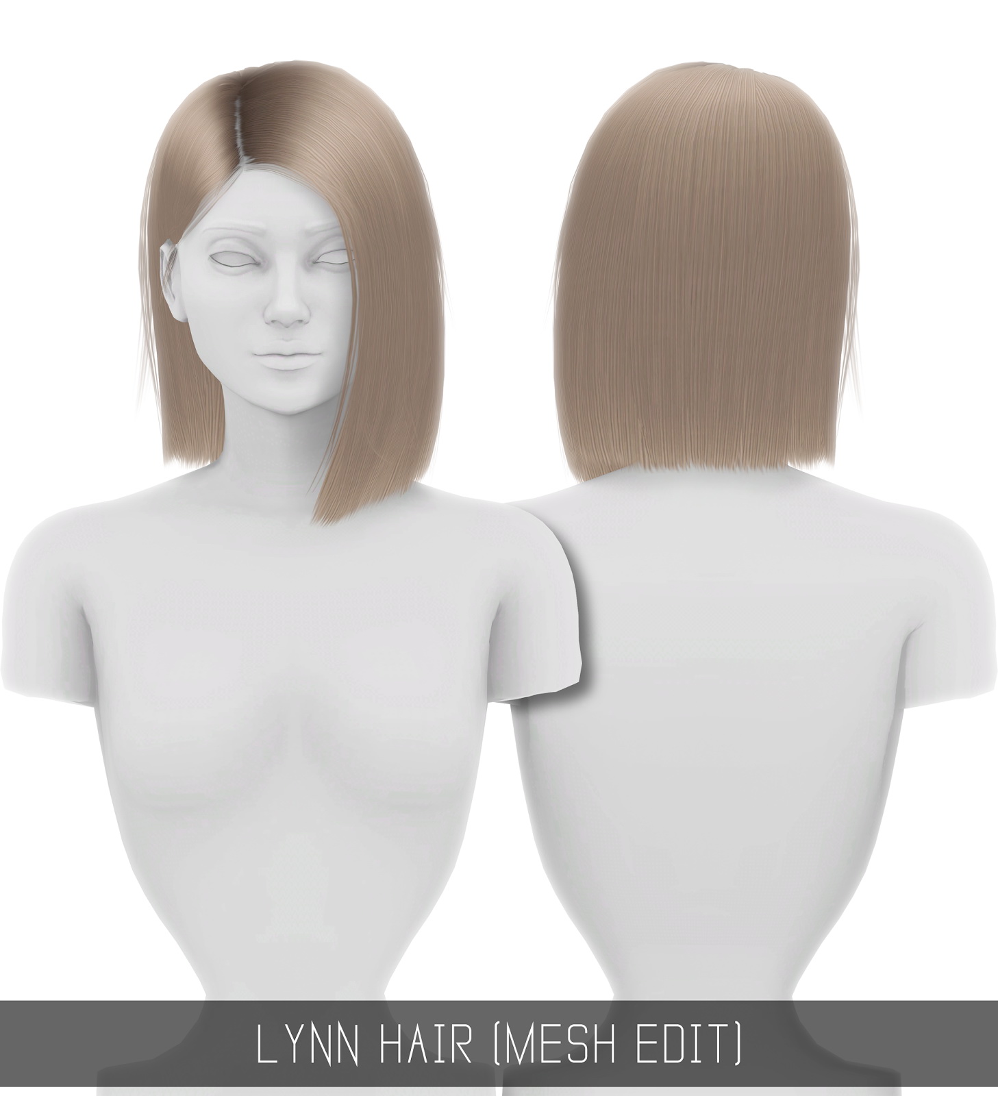 Simpliciaty Lynn hair Sims 4 Hairs