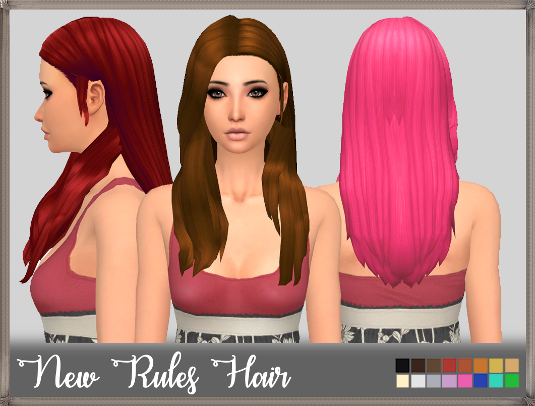 Mikerashi New Rules Hair Sims 4 Hairs